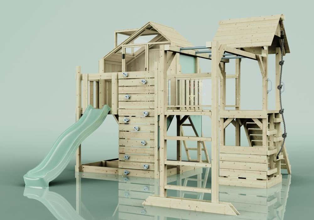 Spielturm Luna in Mintgrün - 406 × 444 × 291 cm 4/5