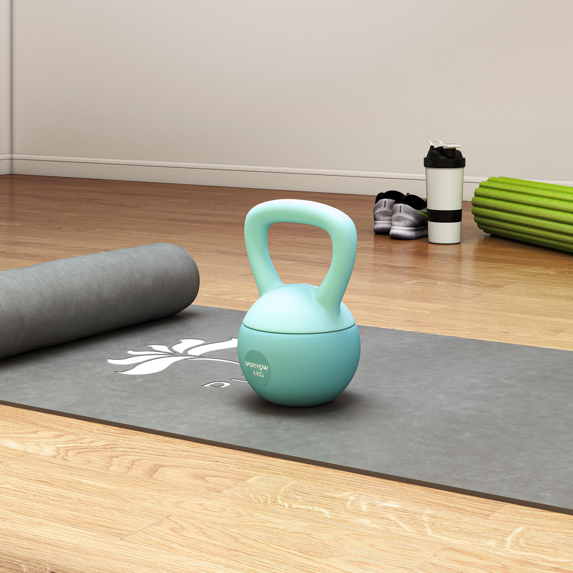 Kettlebell SPORTNOW 19x15x25 cm Verde 4/5