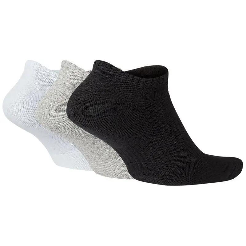 Nike Everyday Cushioned No Show Trainingssocken, 3er-Pack, SX7673-901, kurz 2/6