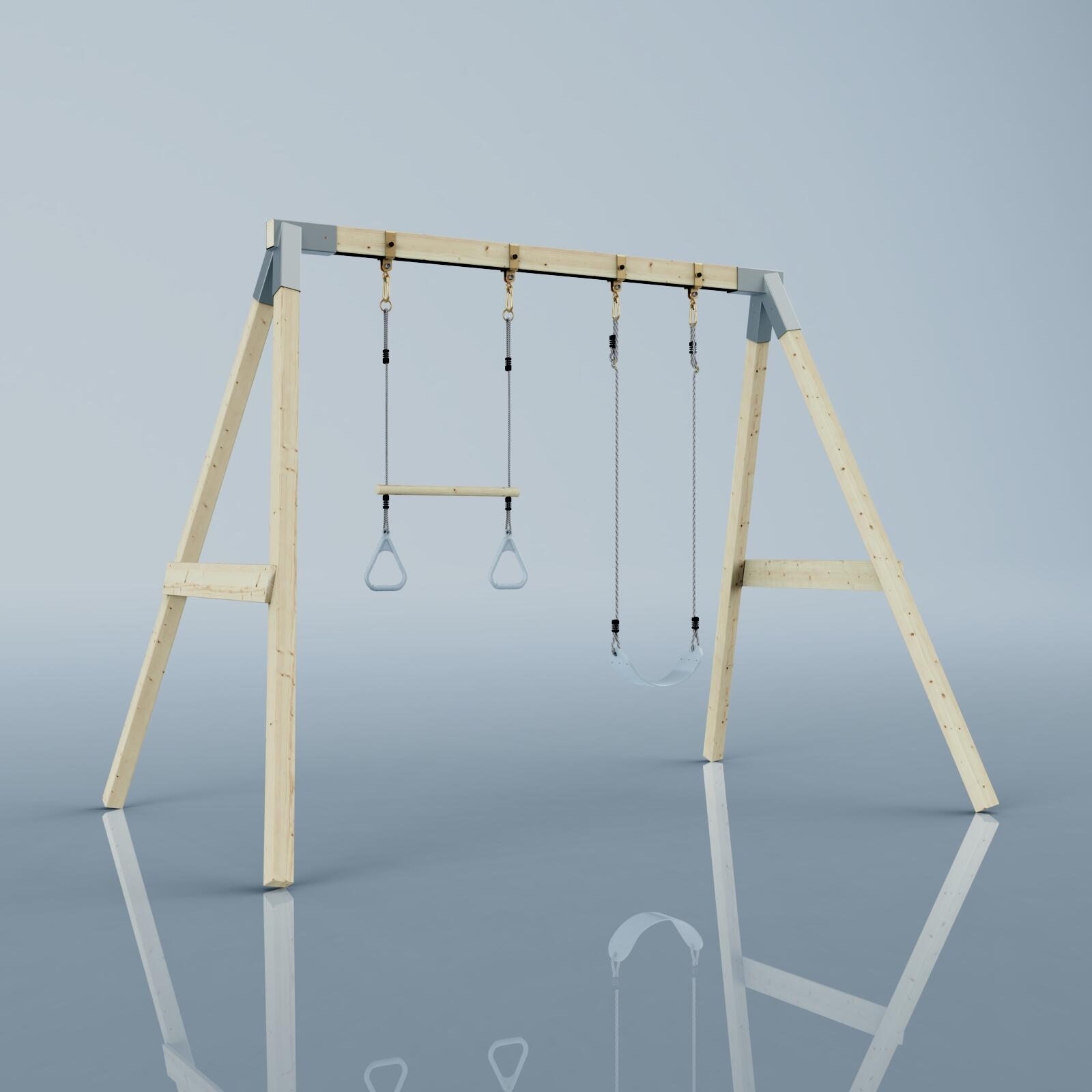 Schaukel Tukan in Eisblau - 182 × 286 × 212 cm 4/6