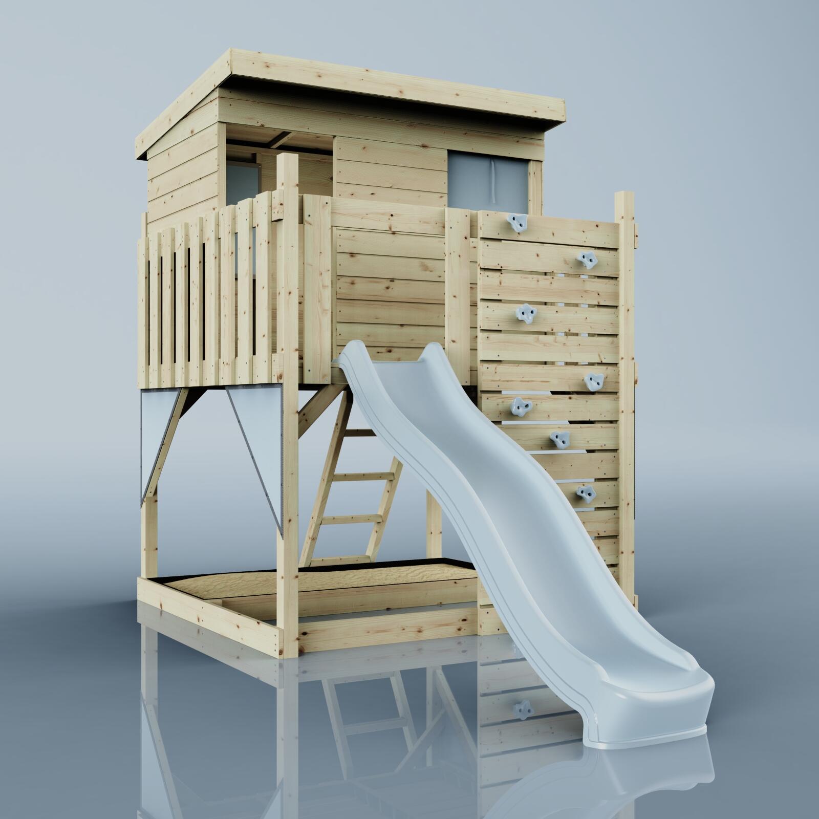 Stelzenhaus Polarstern in Eisblau - 415 × 190 × 260 cm 4/6