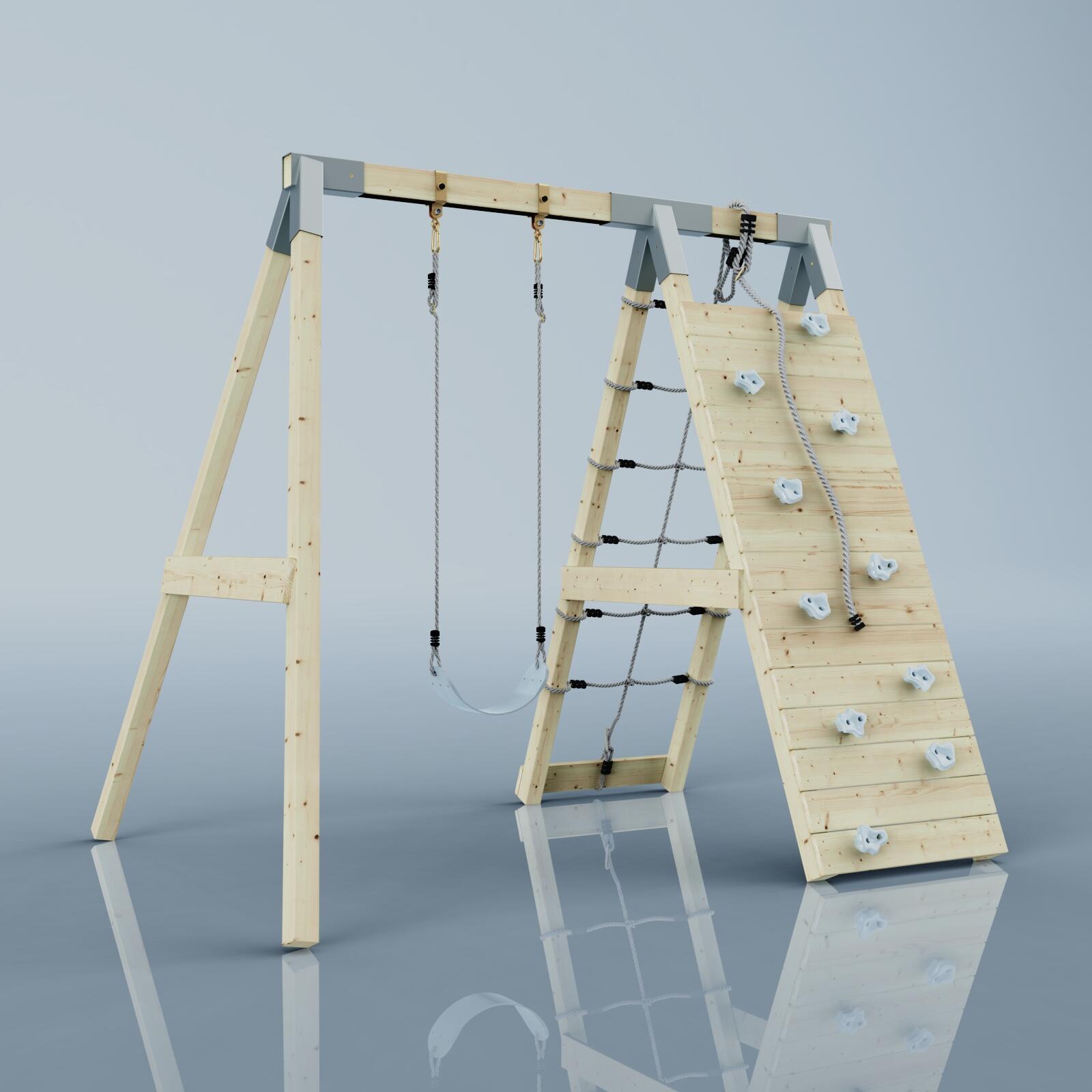 Klettergerüst Chamäleon in Eisblau - 182 × 236 × 212 cm 4/6