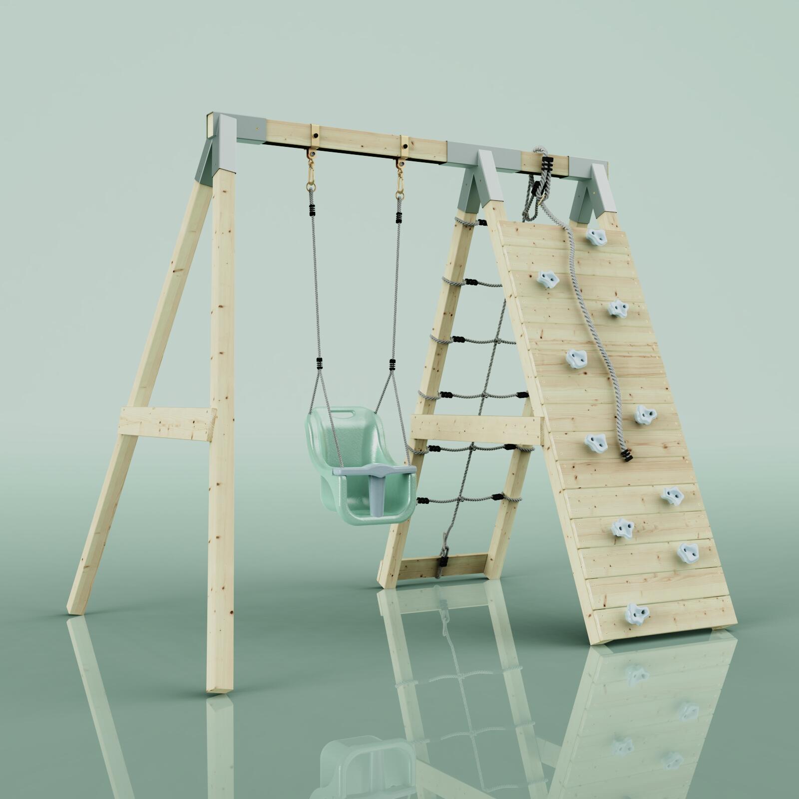 Klettergerüst Schneehase in Mintgrün - 182 × 236 × 212 cm 4/6