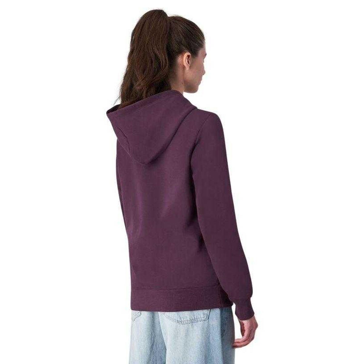 Sudadera Diseño Logotipo grande para Mujer Violeta 3/4