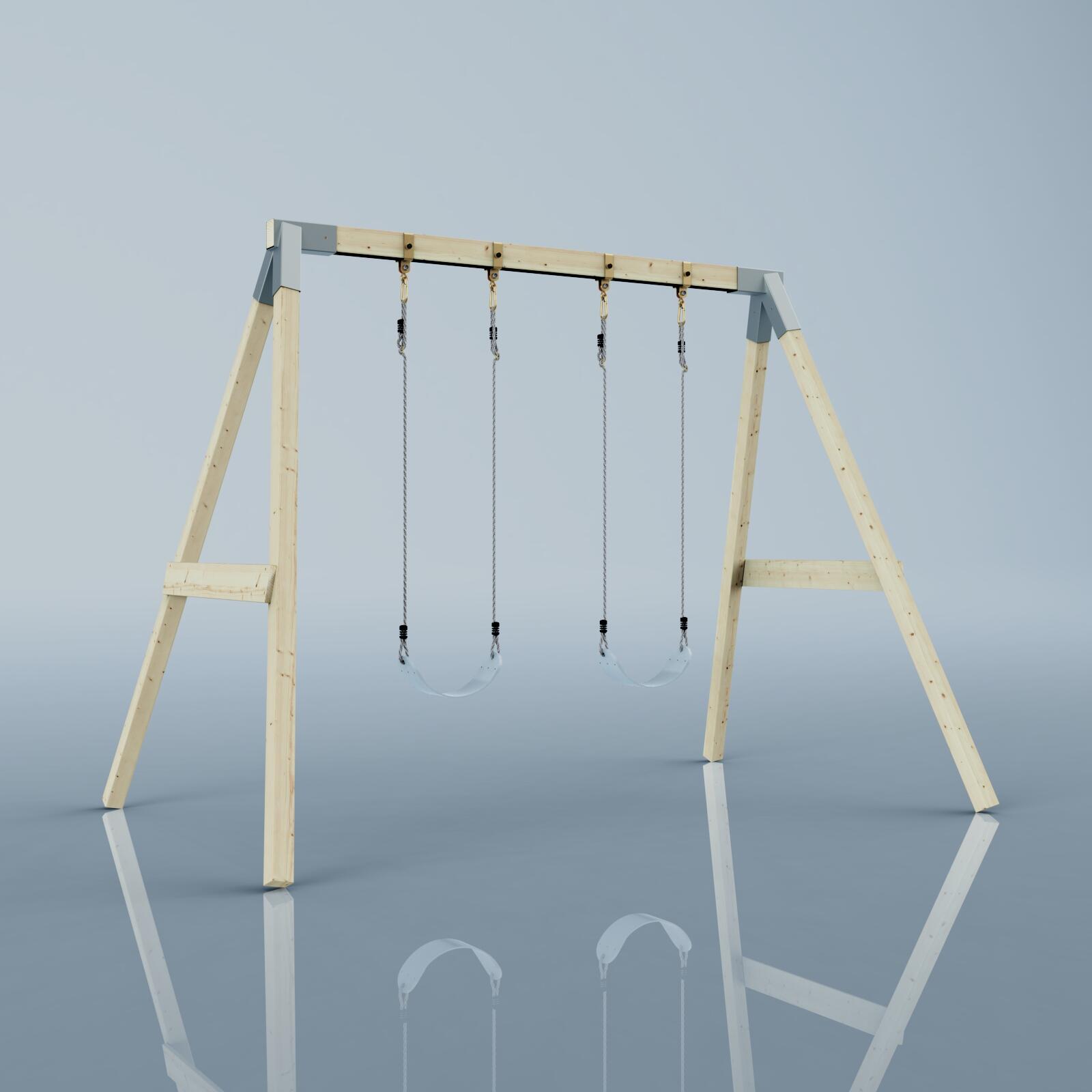 Schaukel Nachtfalter in Eisblau - 182 × 286 × 212 cm 4/6