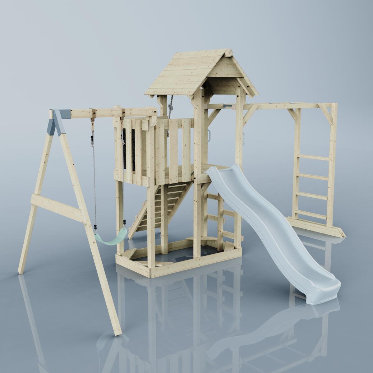 Spielturm Malmö in Eisblau - 358 × 400 × 275 cm 4/6