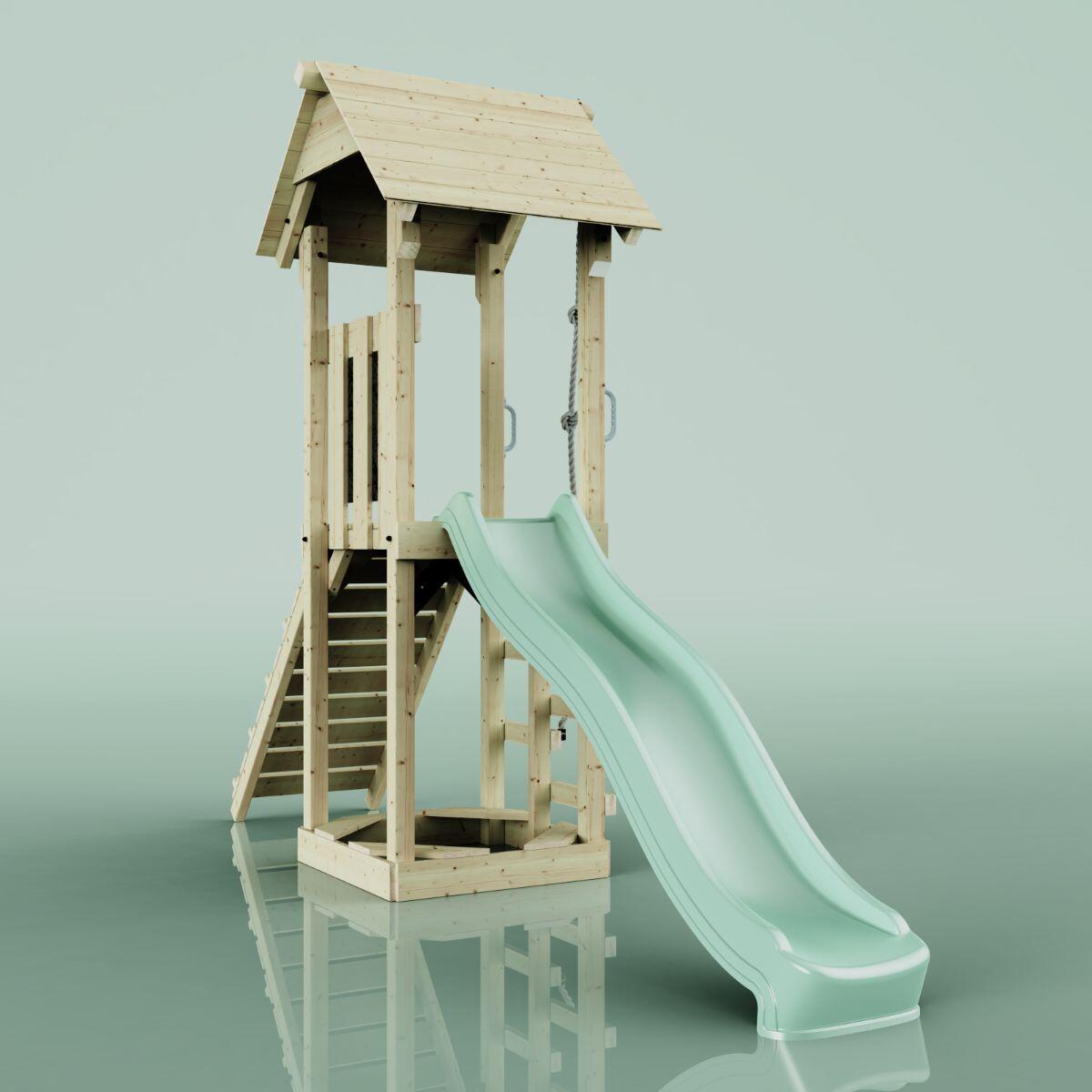 Spielturm Lillehammer in Mintgrün - 357 × 112 × 273 cm 4/6