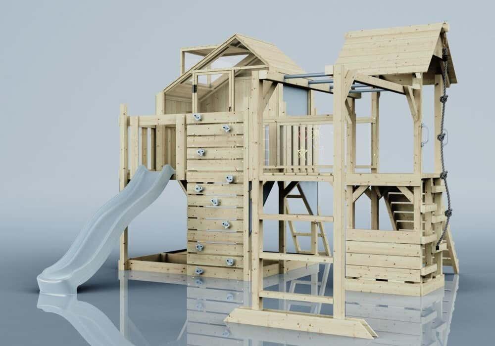 Spielturm Luna in Eisblau - 406 × 444 × 291 cm 4/5