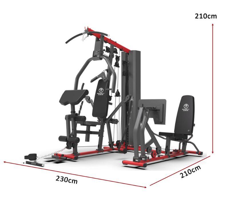 Deluxe Krachtstation voor Thuis met Leg Press HG9000 - Gebruikersgewicht 136kg 3/7