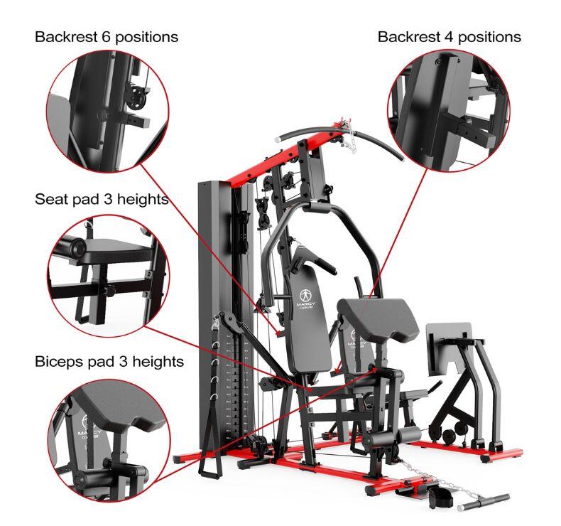 Deluxe Krachtstation voor Thuis met Leg Press HG9000 - Gebruikersgewicht 136kg 5/7