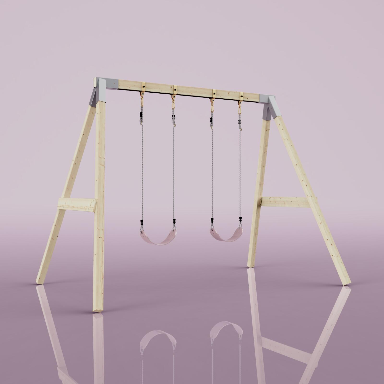 Schaukel Nachtfalter in Altrosa - 182 × 286 × 212 cm 4/6