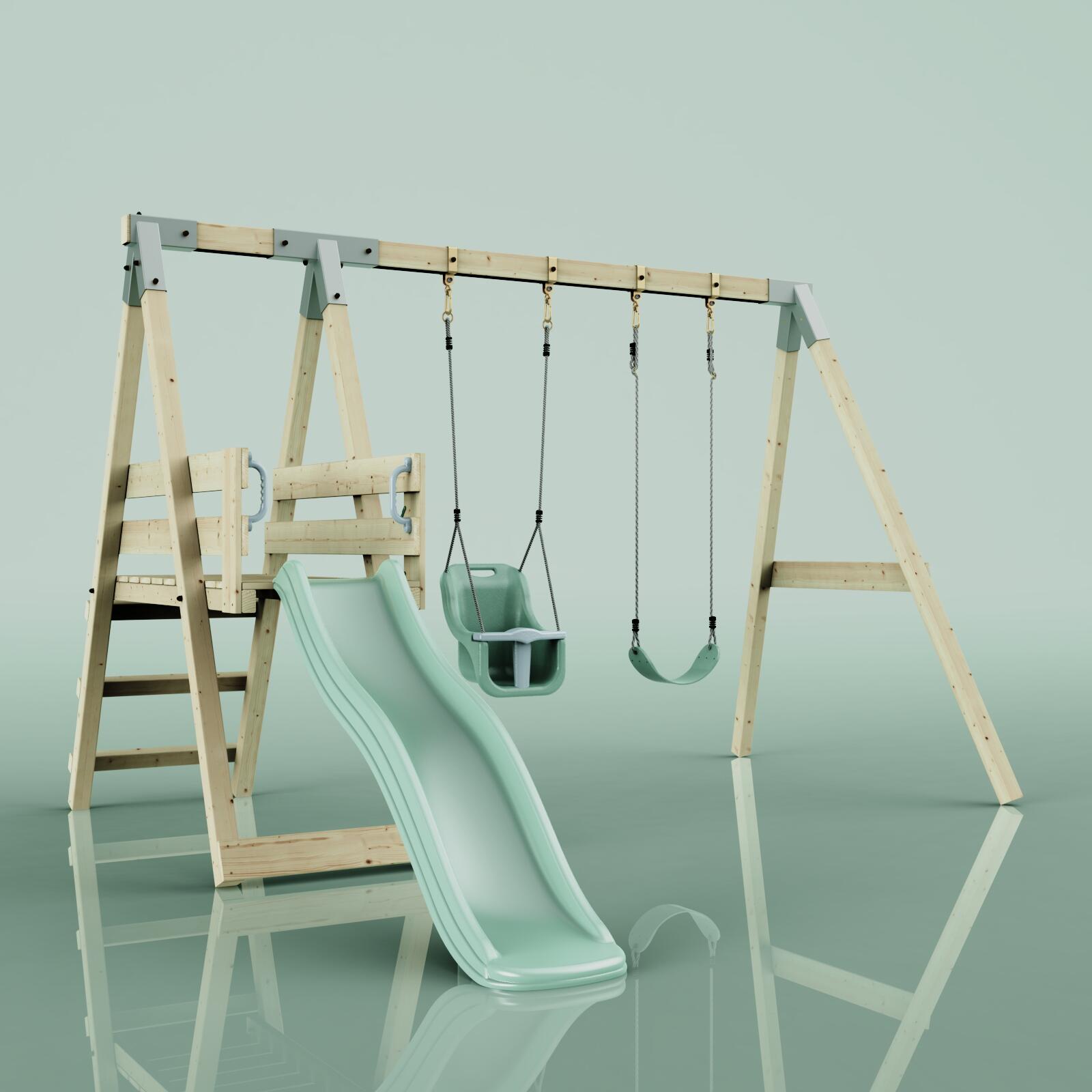 Schaukel Pfau in Mintgrün - 294 × 326 × 212 cm 4/6
