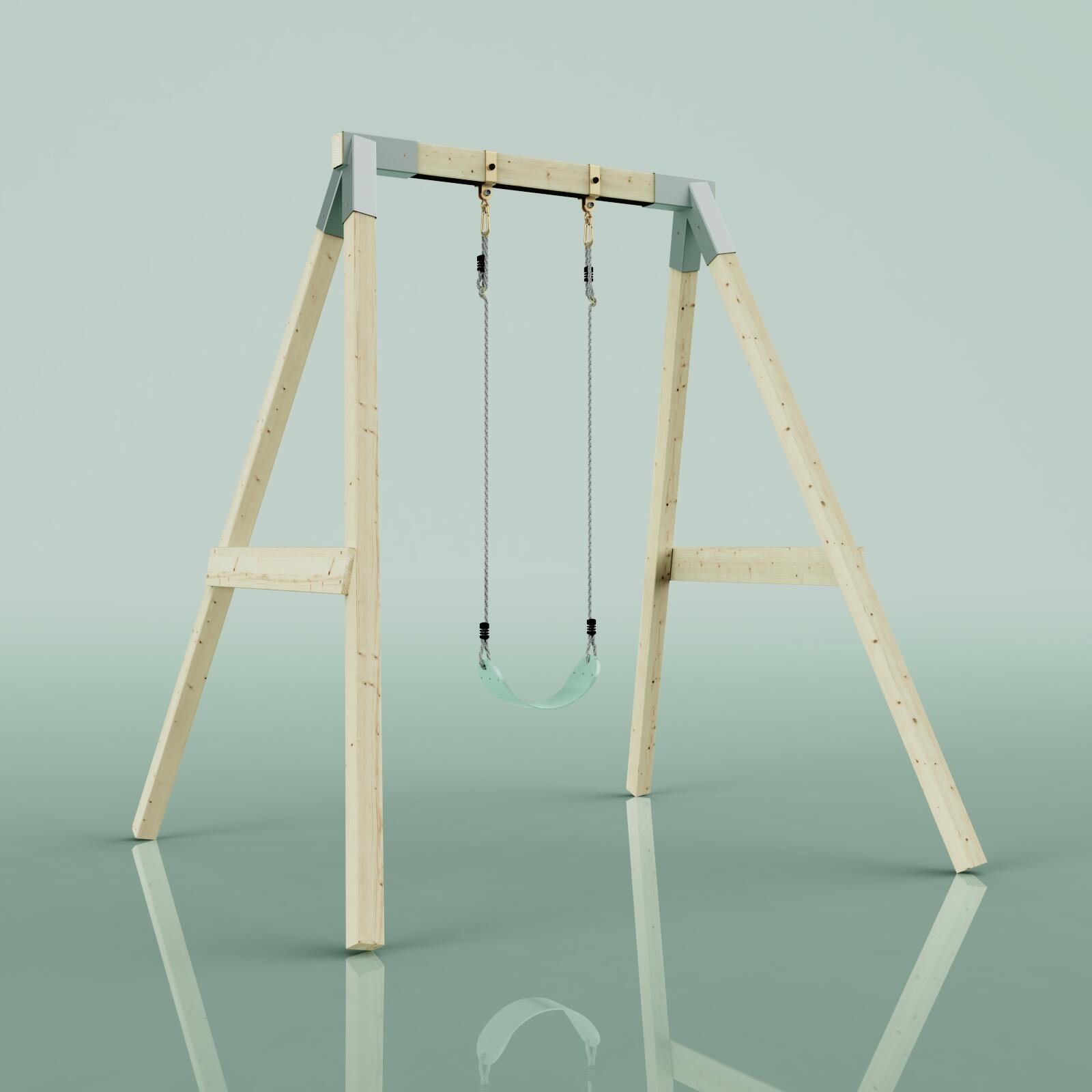 Schaukel Giraffe in Mintgrün - 182 × 196 × 212 cm 4/6