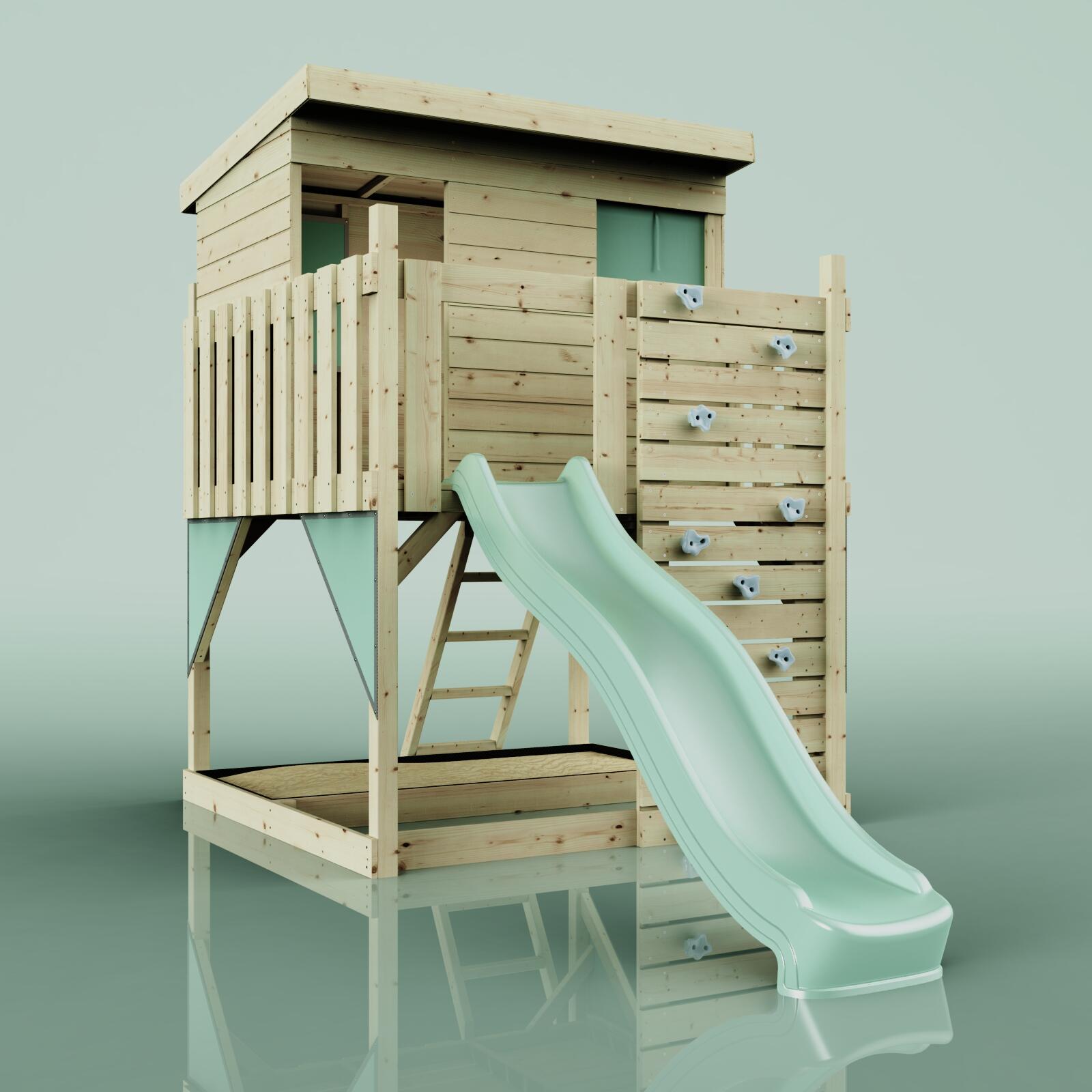 Stelzenhaus Polarstern in Mintgrün - 415 × 190 × 260 cm 4/6
