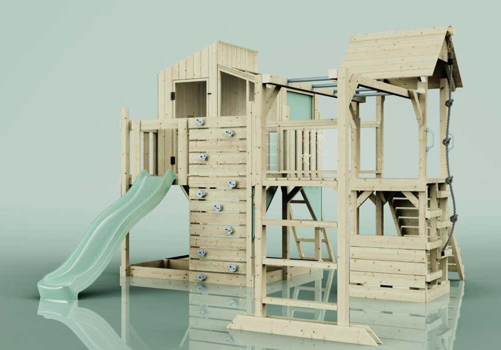 Spielturm Ludvig in Mintgrün - 406 × 444 × 291 cm 4/5