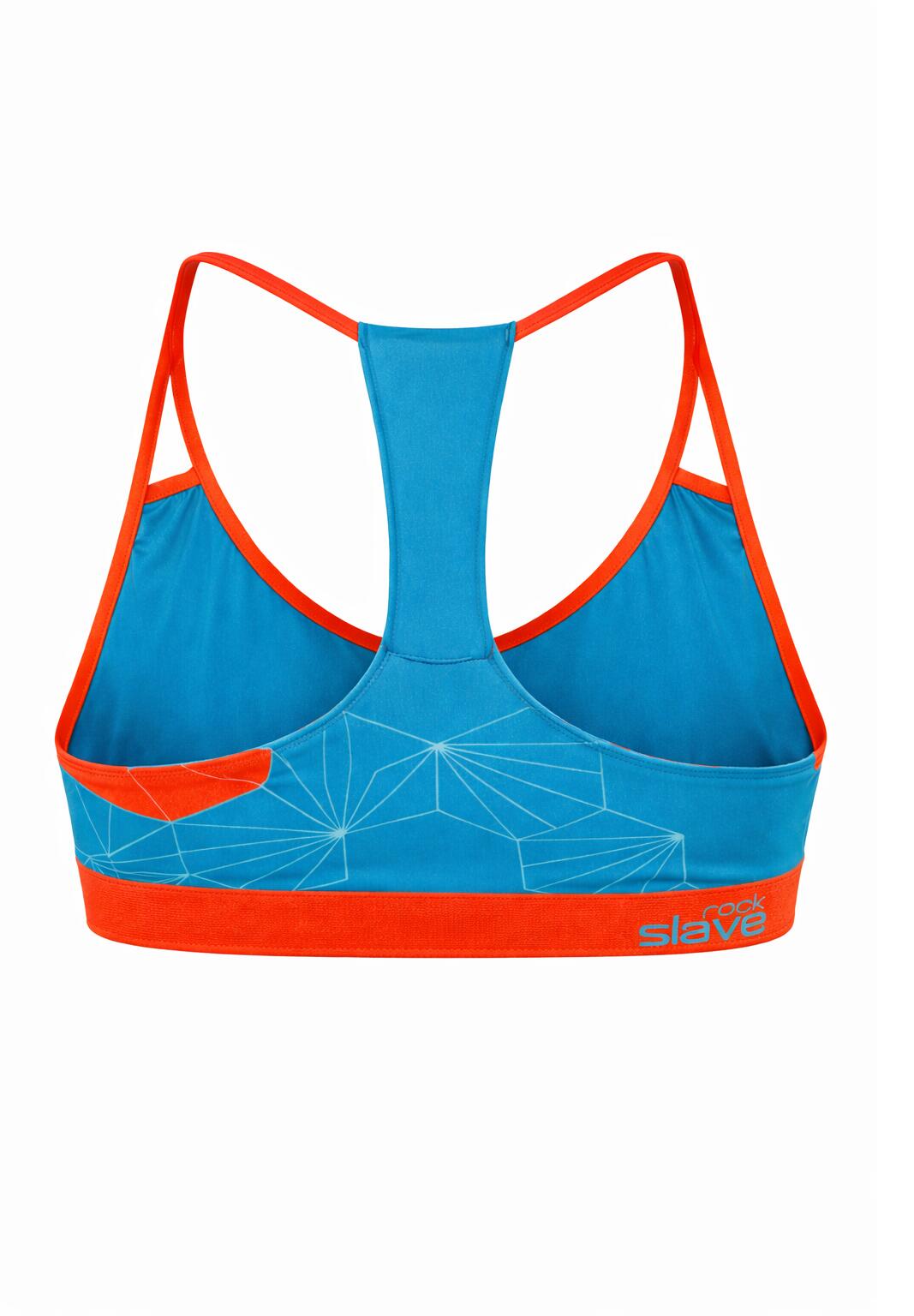 Brassière de bain Ferrino Elo Rock Slave femme bleu/rouge 3/5