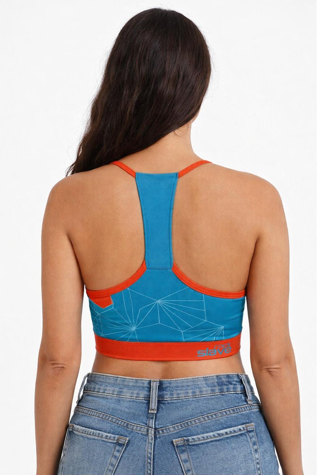 Brassière de bain Ferrino Elo Rock Slave femme bleu/rouge 5/5