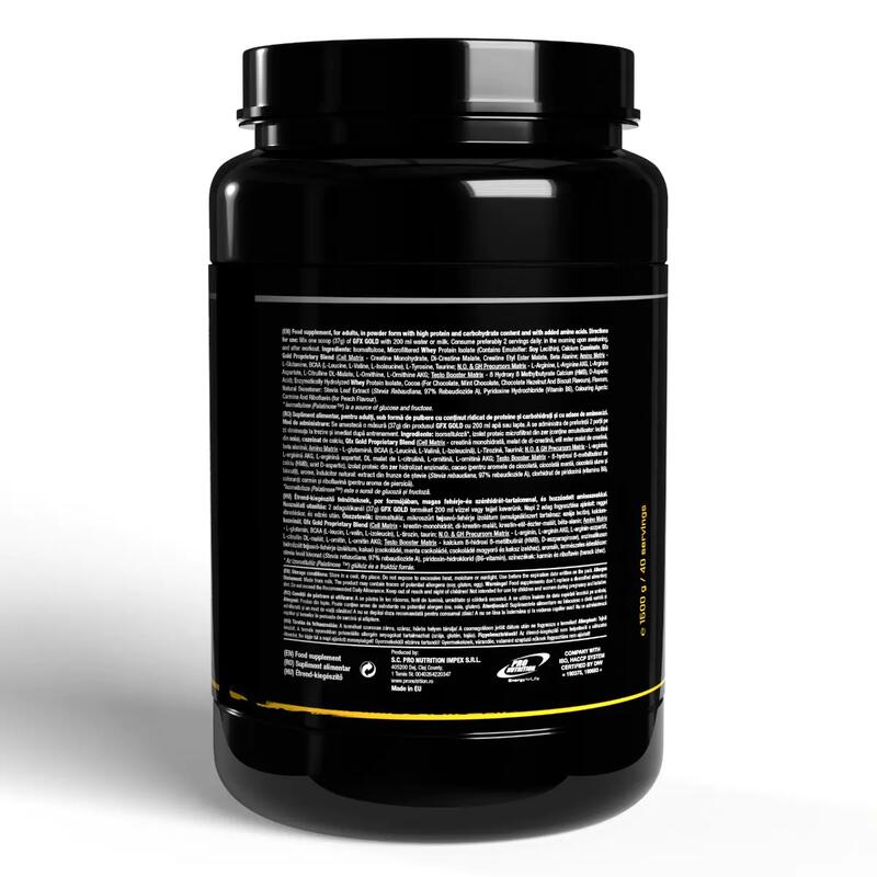 Mix proteic pentru creștere rapidă, GFX-GOLD, Ciocolată, 1500g