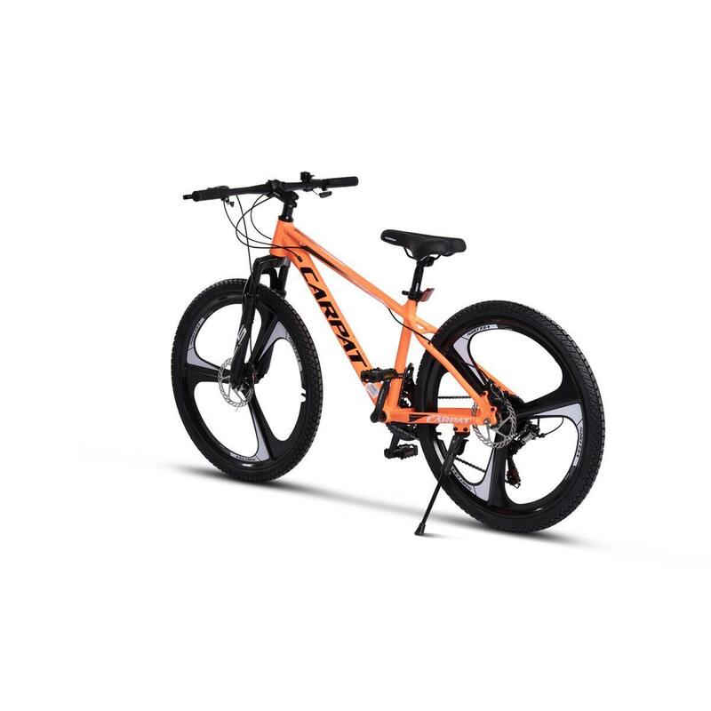 Bicicleta MTB , roata 26 inch din magneziu, portocaliu