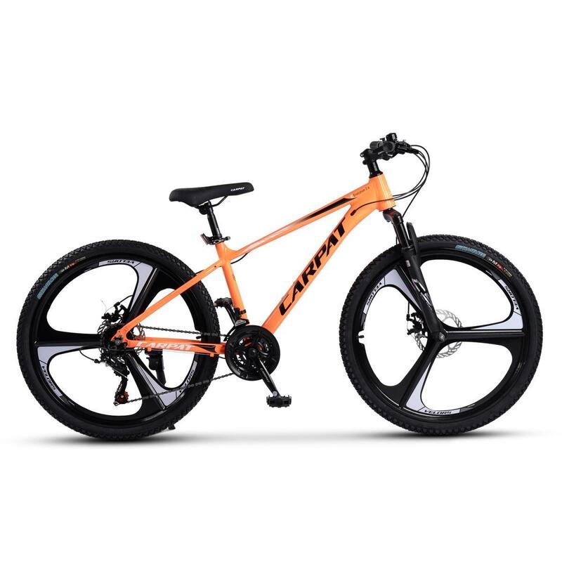 Bicicleta MTB , roata 26 inch din magneziu, portocaliu