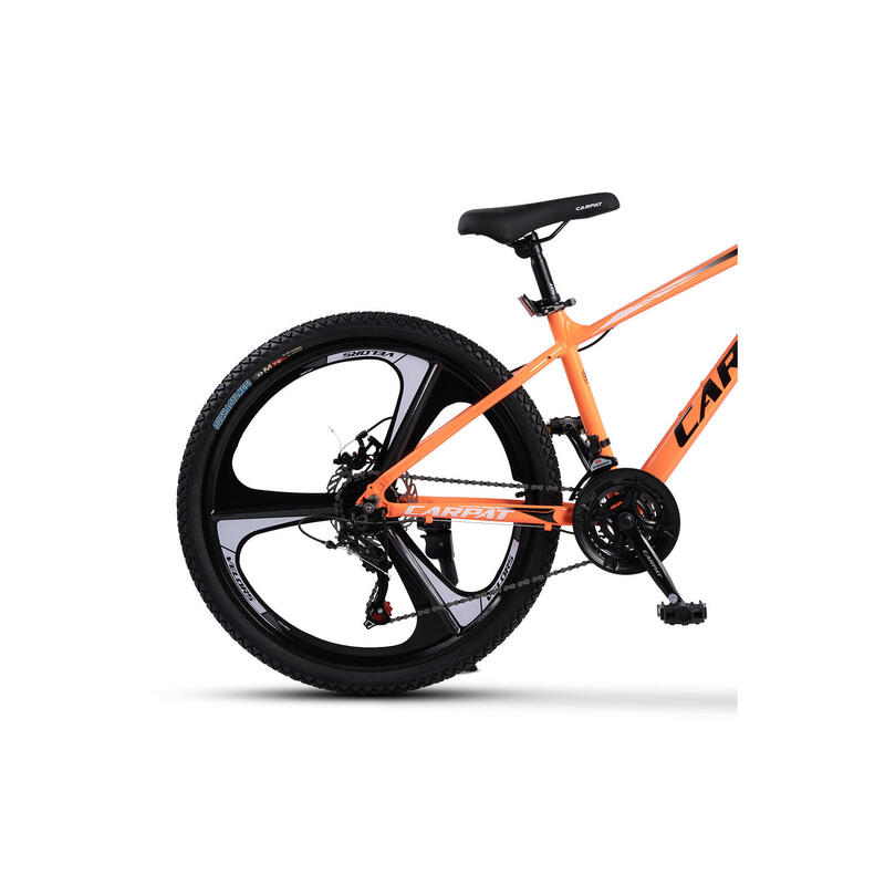 Bicicleta MTB , roata 26 inch din magneziu, portocaliu