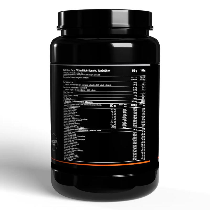 Gainer pentru creștere în greutate și masă musculară, Pro Mass, Ciocolată, 1600g
