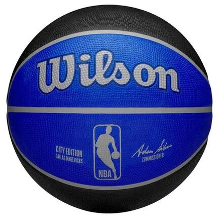 Ballon De Basket Motif/style NBA DALLAS MAVERICKS (Noir / Bleu) Taille 7