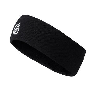Geborduurde logo hoofdband (zwart)