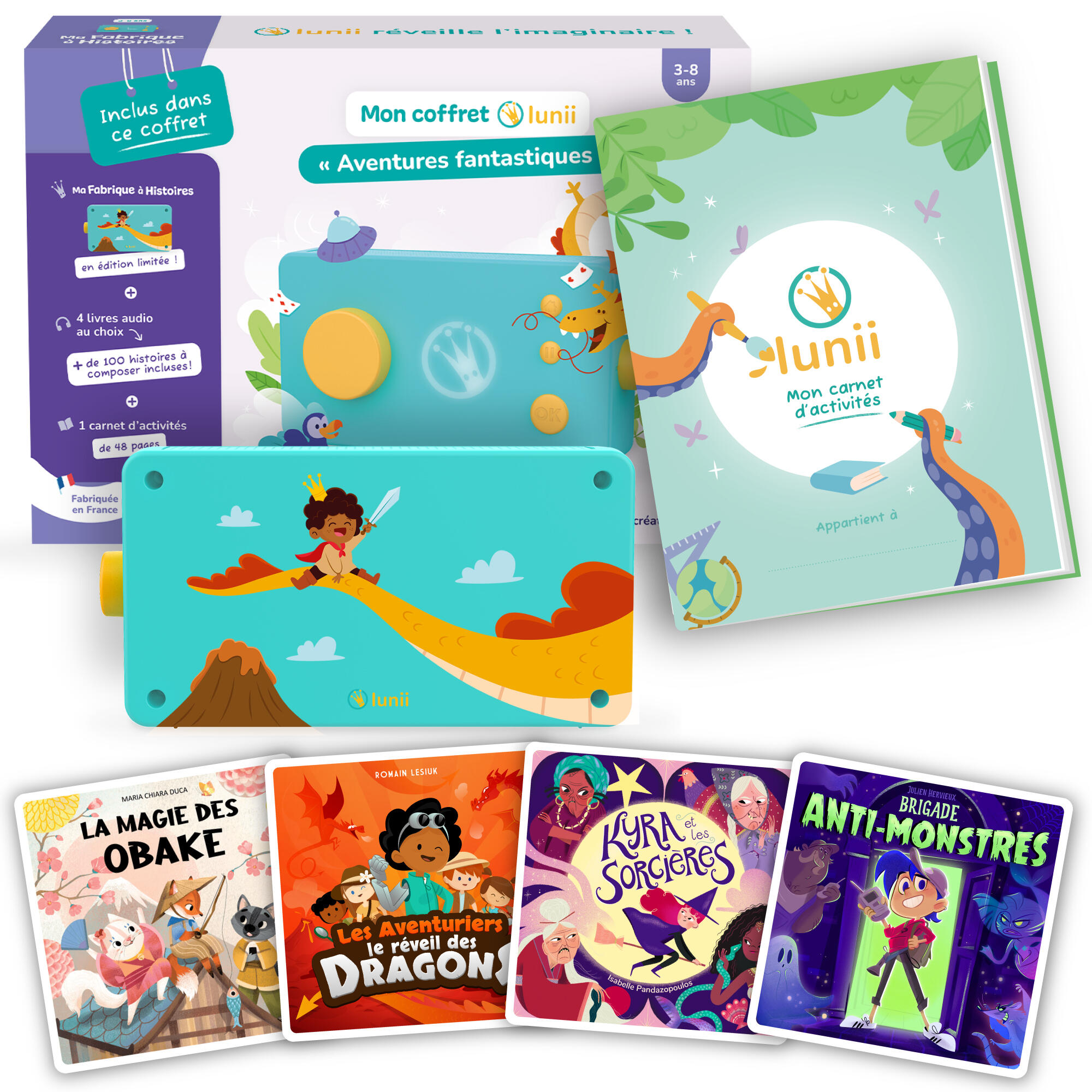 Lunii – Fabrique à Histoires avec livres audio – Thème Aventures fantastiques 1/7