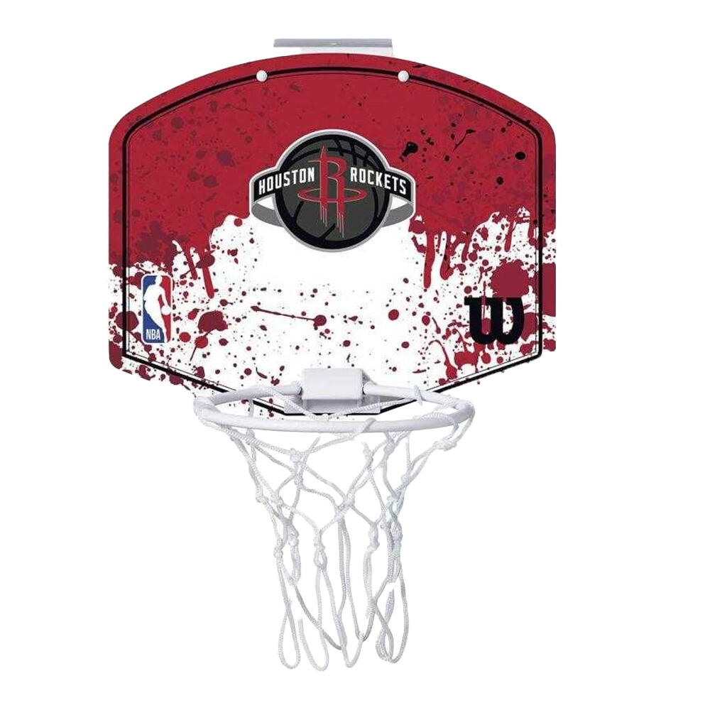 Ensemble De Mini Panier De Basket HOUSTON ROCKETS Adulte (Rouge) 2/2