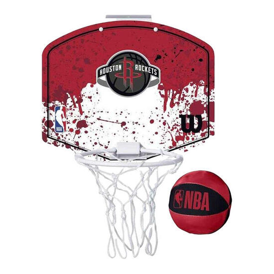 Ensemble De Mini Panier De Basket HOUSTON ROCKETS Adulte (Rouge)