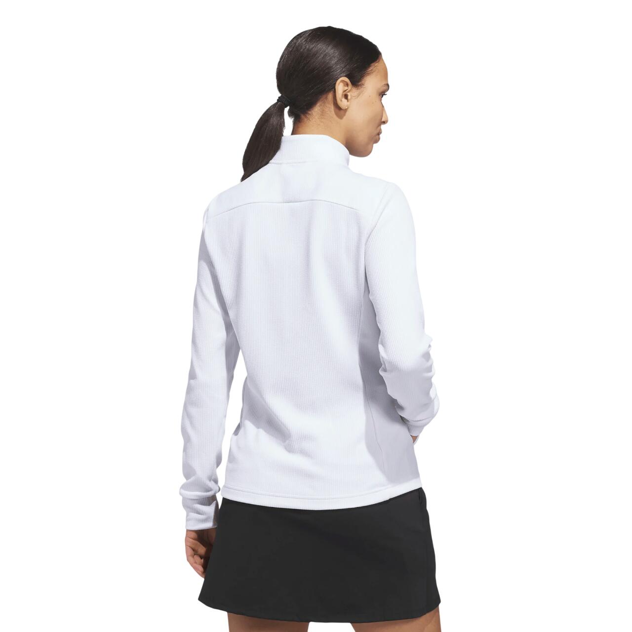 Adidas Textured Jacket, veste de golf pour femme, blanche 3/3