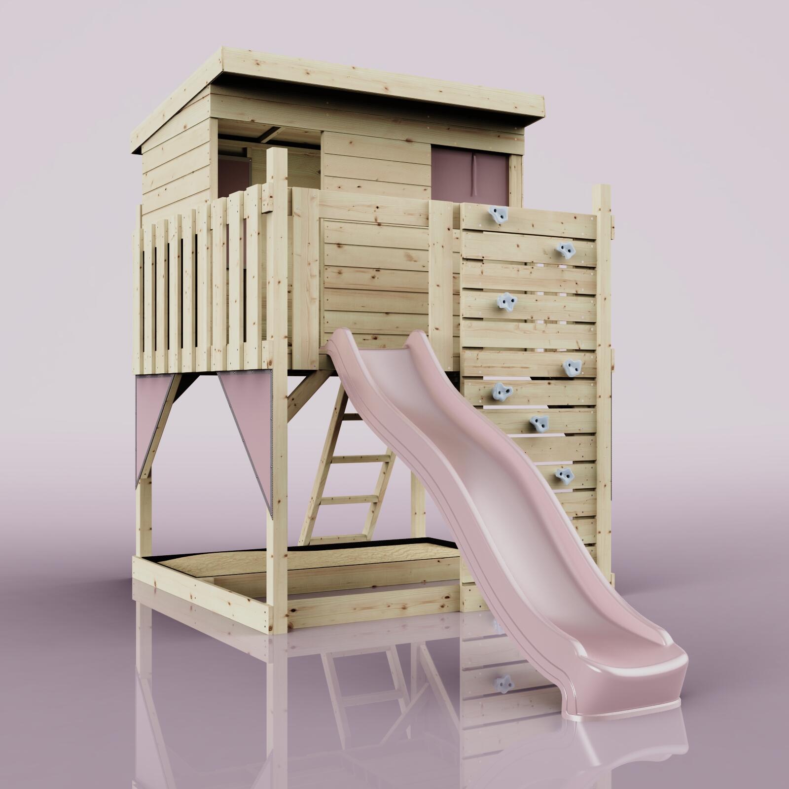 Stelzenhaus Polarstern in Altrosa - 415 × 190 × 260 cm 4/7