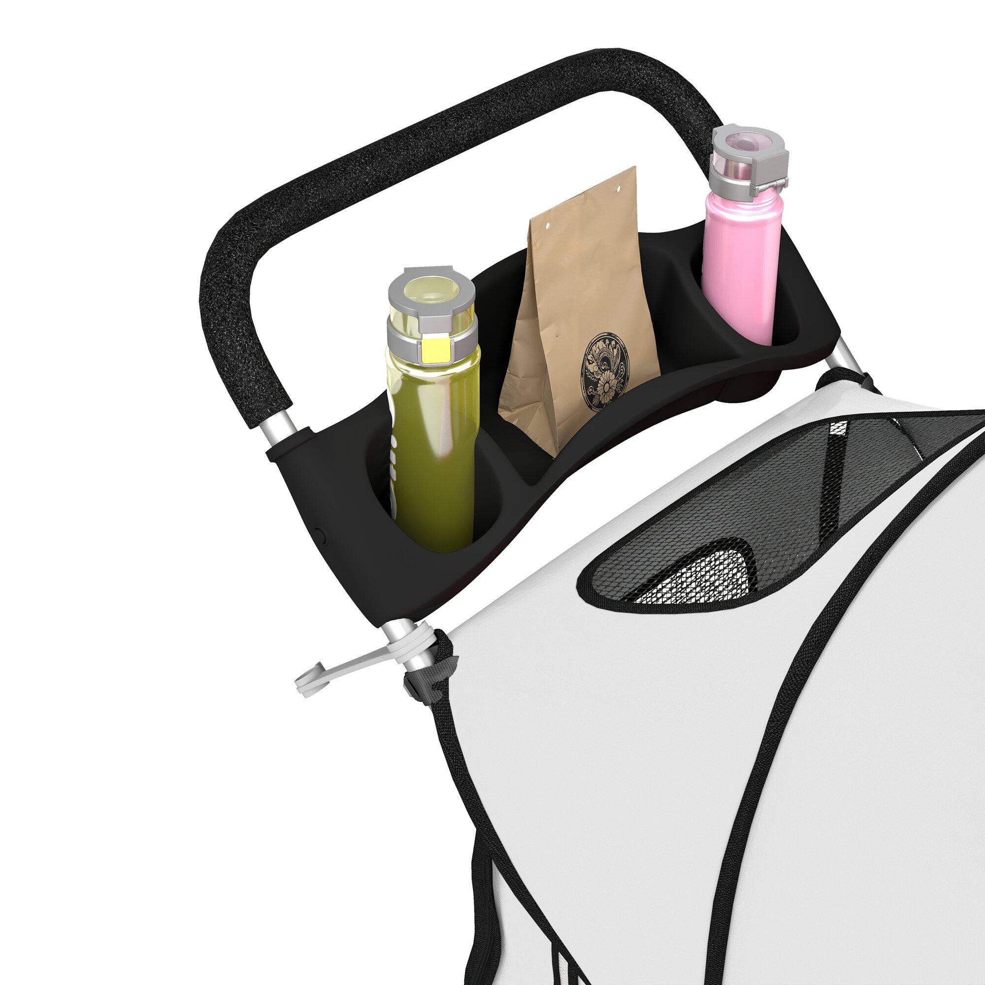 Carrito para Perros PawHut 77x44x102 cm Gris 4/5