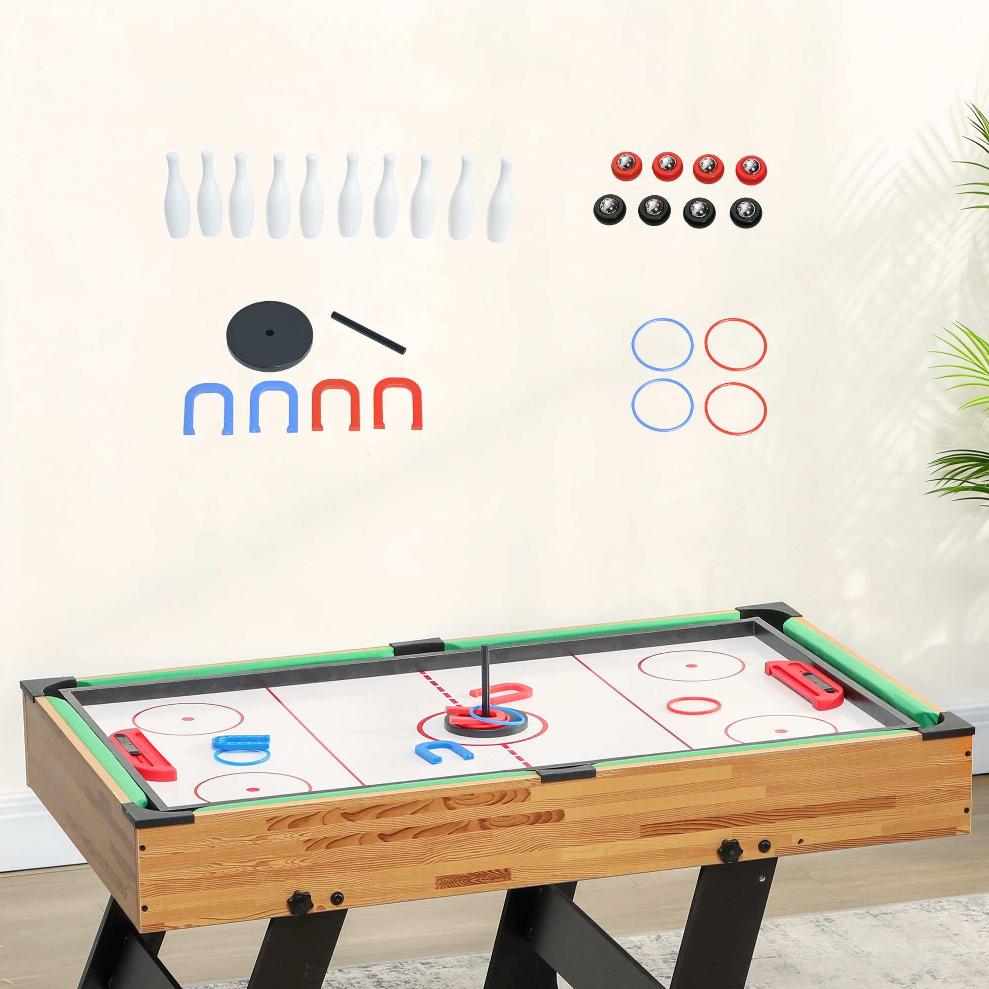 Mesa Multijuegos SPORTNOW 120x106x82 cm Natural y Negro 5/5