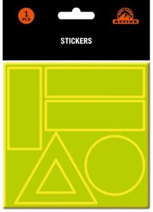 STICKERS 6 autocollants multi-supports fluo et réfléchissants