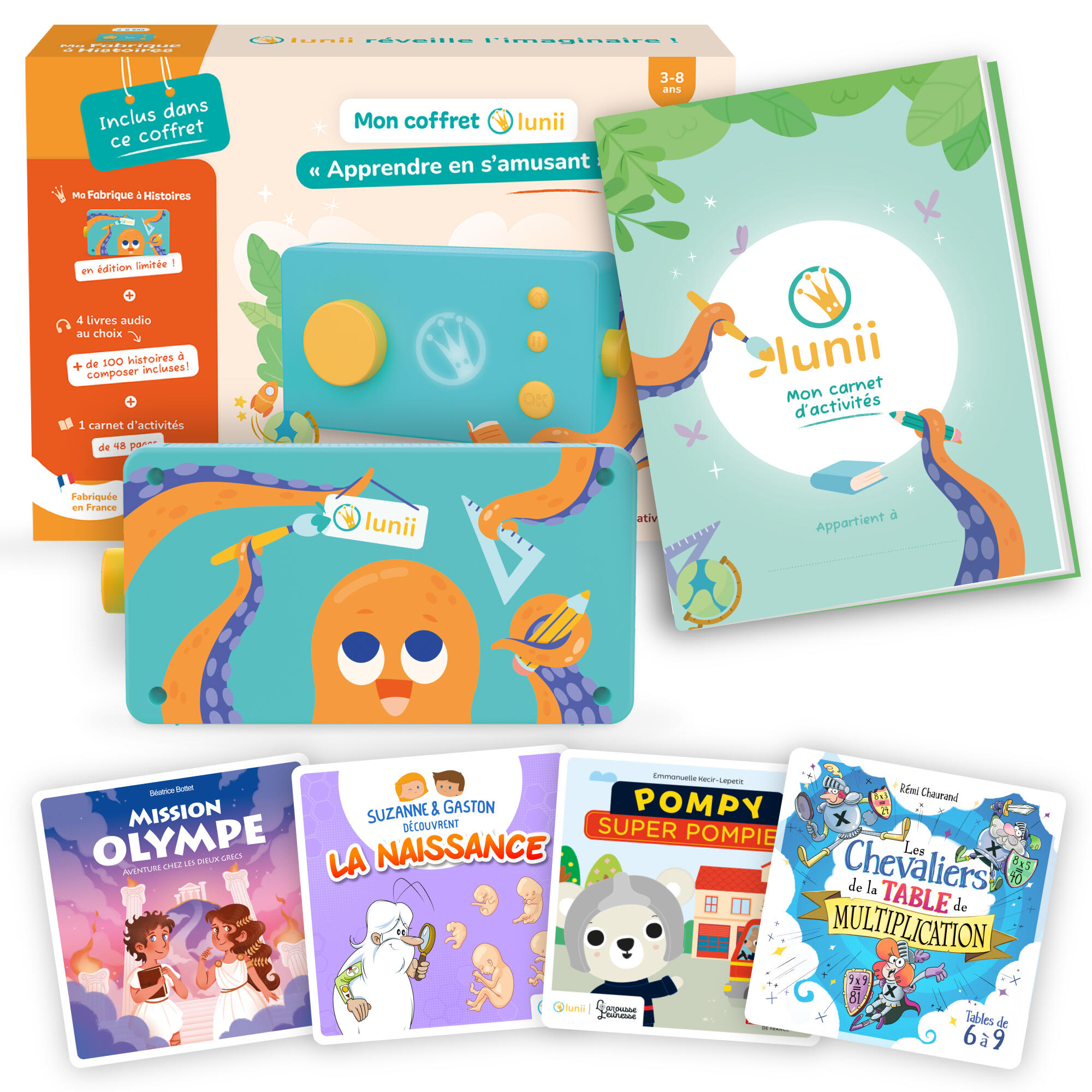 Lunii – Fabrique à Histoires avec livres audio – Thème Apprendre en s’amusant 1/6