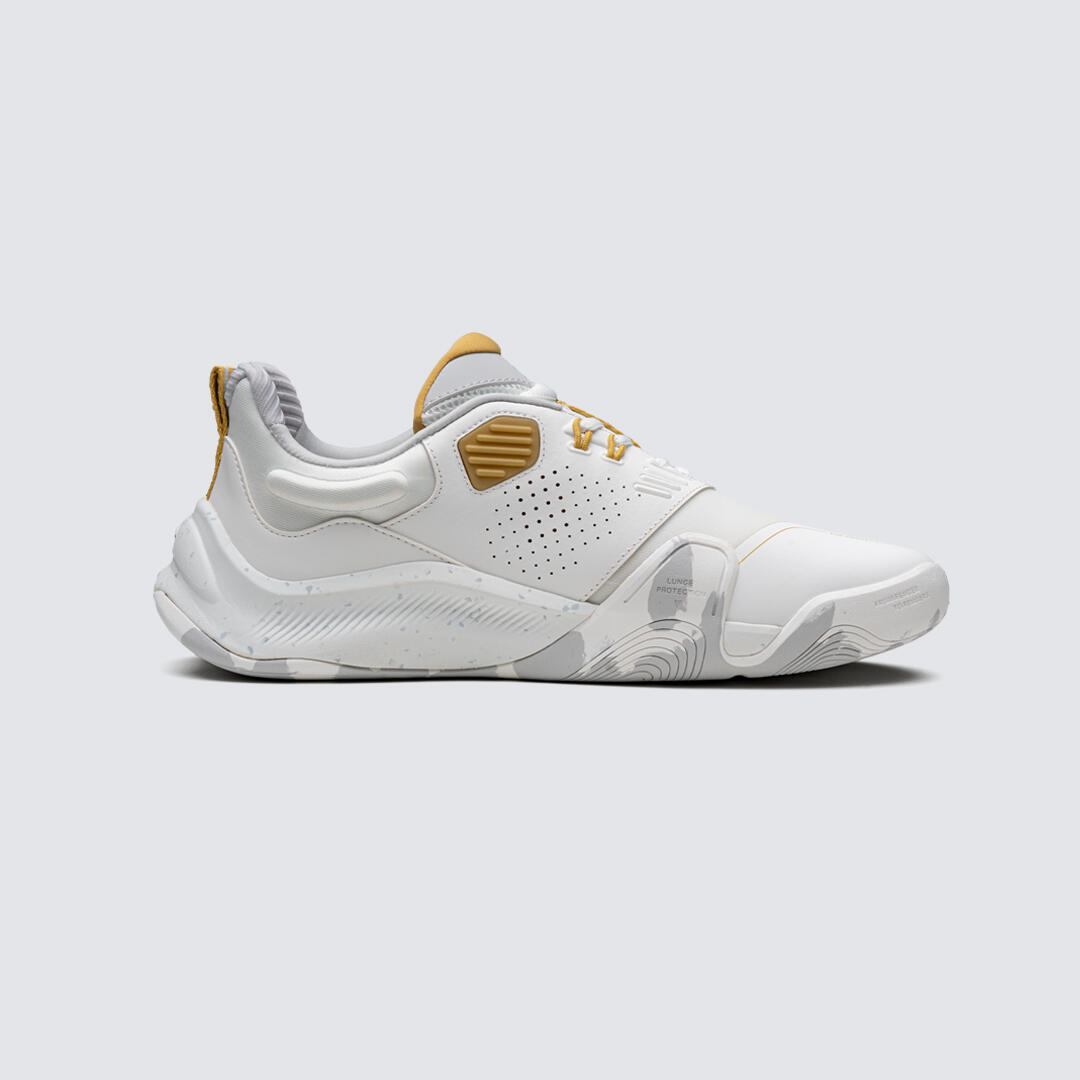 Azza Fencing 15/14 Gold – Zapatilla de esgrima adulto blanco/oro 2/8