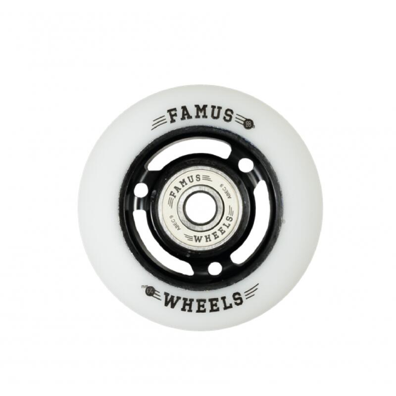 FAMUS Rad 3 Spokes 64mm Schwarz Weiß [x4] 4/4