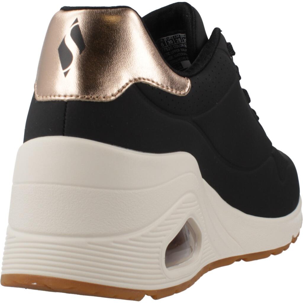 Buty SKECHERS UNO WEDGE - HI STEPS Czarny 3/6