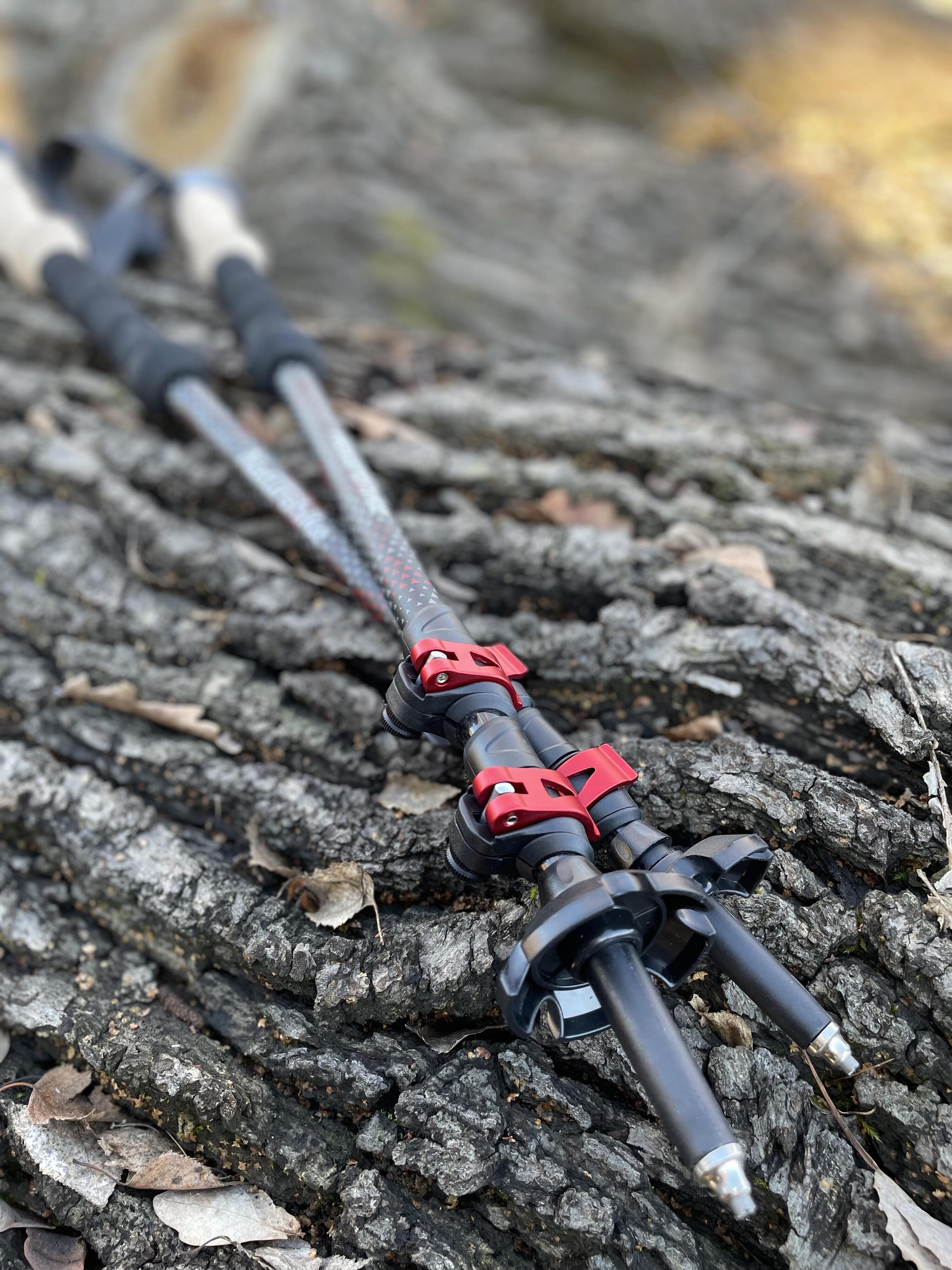 Bastones de trekking Naturehike de carbono ajustables con empuñadura de corcho 7/7