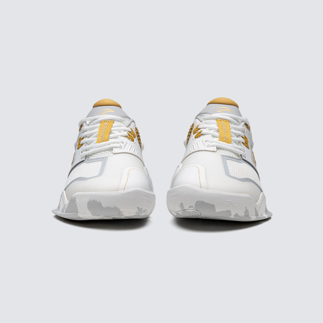 Azza Fencing 15/14 Gold – Zapatilla de esgrima adulto blanco/oro 6/8