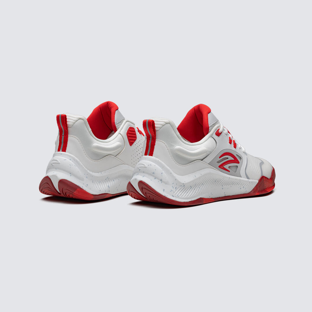 AZZA FENCING 15/14 Tunez Calzado de Esgrima Adulto Blanco y Rojo 3/8