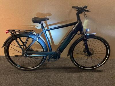 Huysen novara solid 6 energetic 55 cm, 630wh, middenmotor, grijs