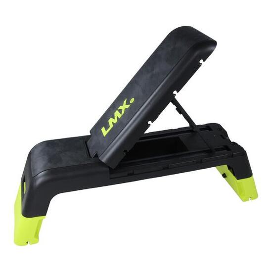 LMX Verstellbare Fitness Step - Aerobic Stepper - Schwarz/Gelb