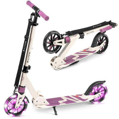 Opvouwbare step voor kinderen, led wielen, verstelbaar stuur movino city light