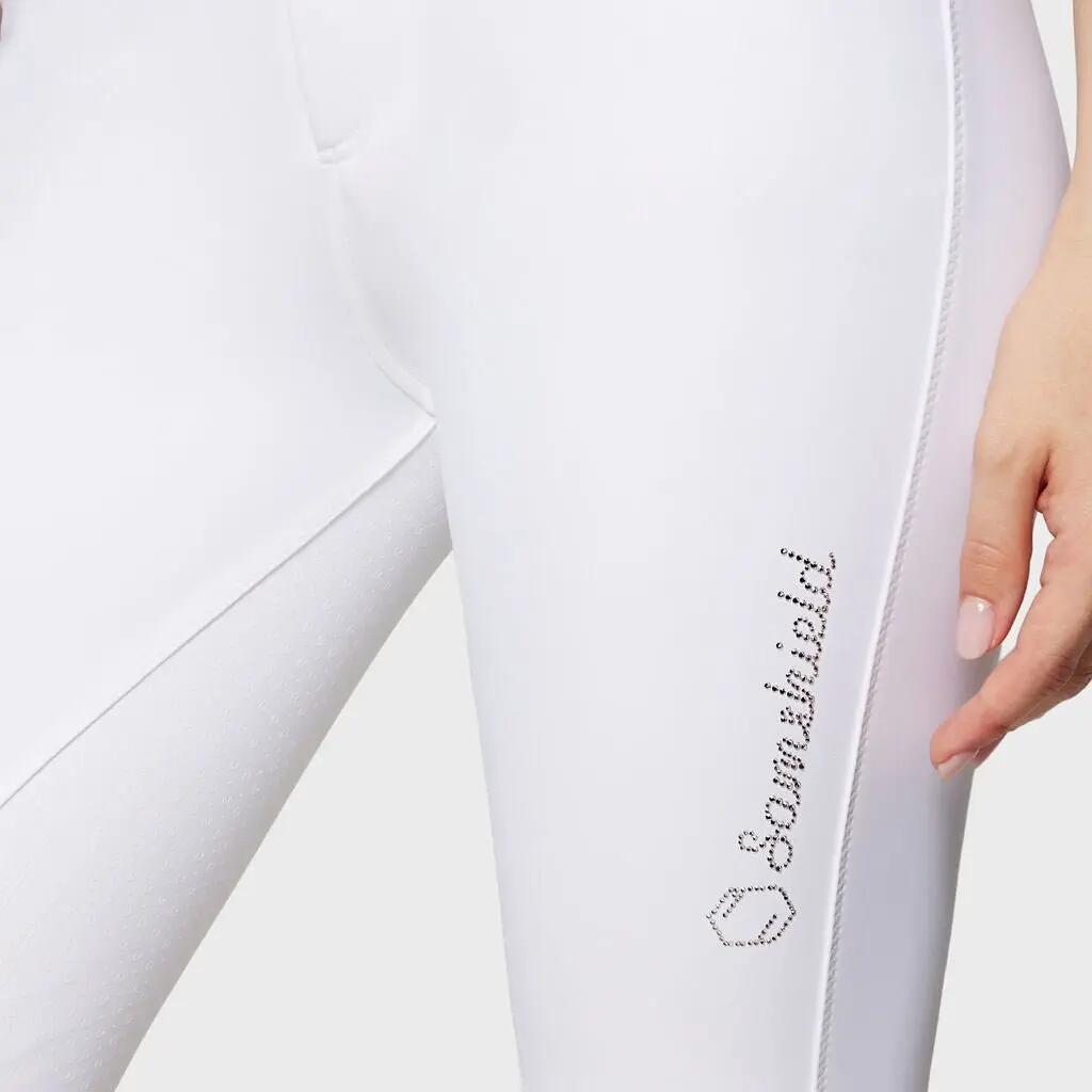 Reitbundhose Samshield Diane Full Grip Weiß 3/6