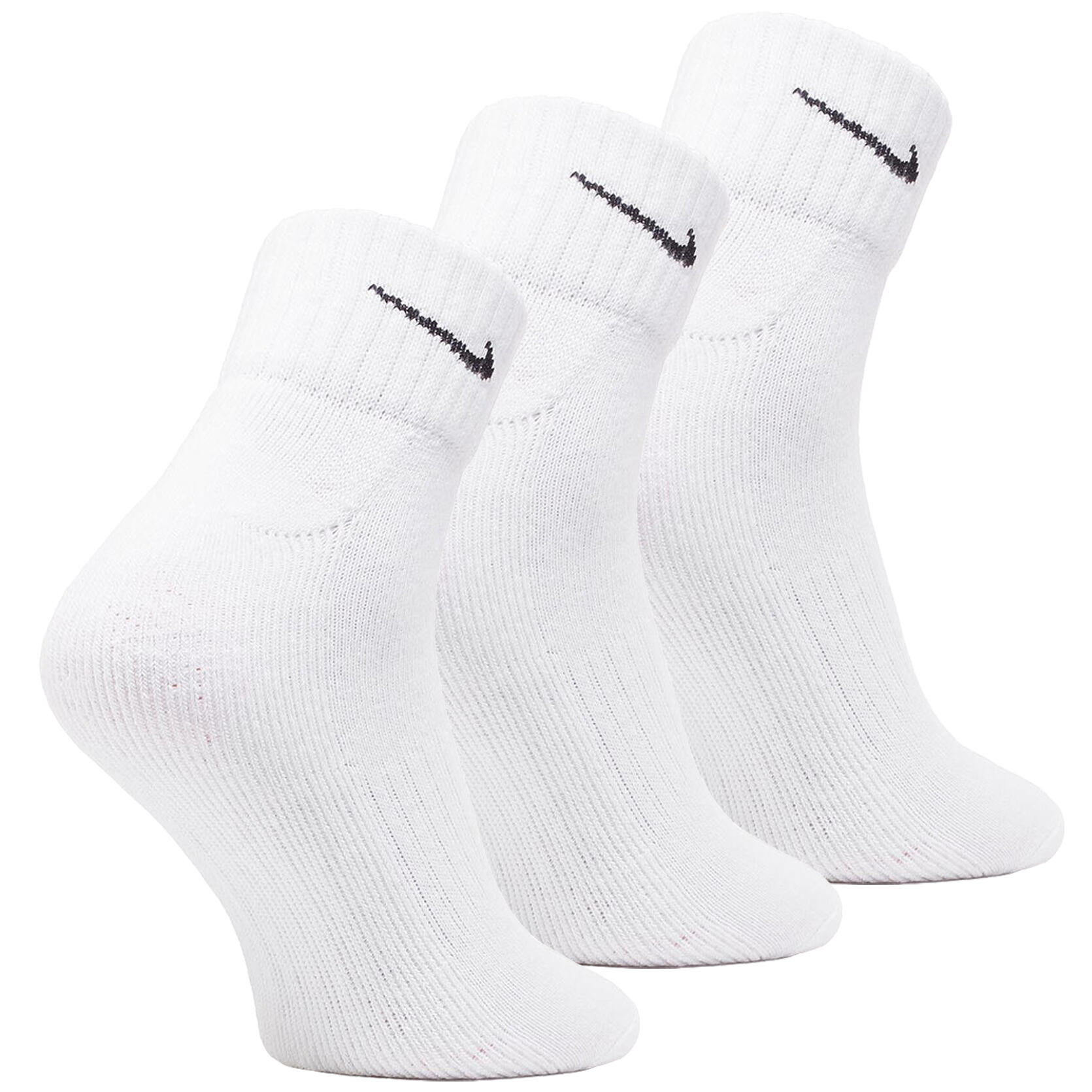 "Value" Socken für HerrenDamen Unisex(3erPack) Damen und Herren Weiß 3/4
