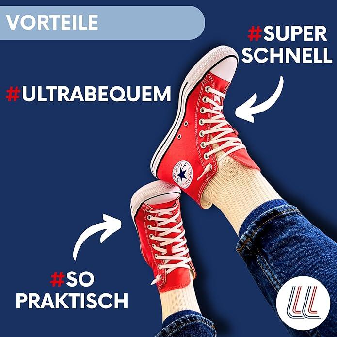 Elastische Schnürsenkel Flexibel Ohne Binden Breit Silikon 3/6