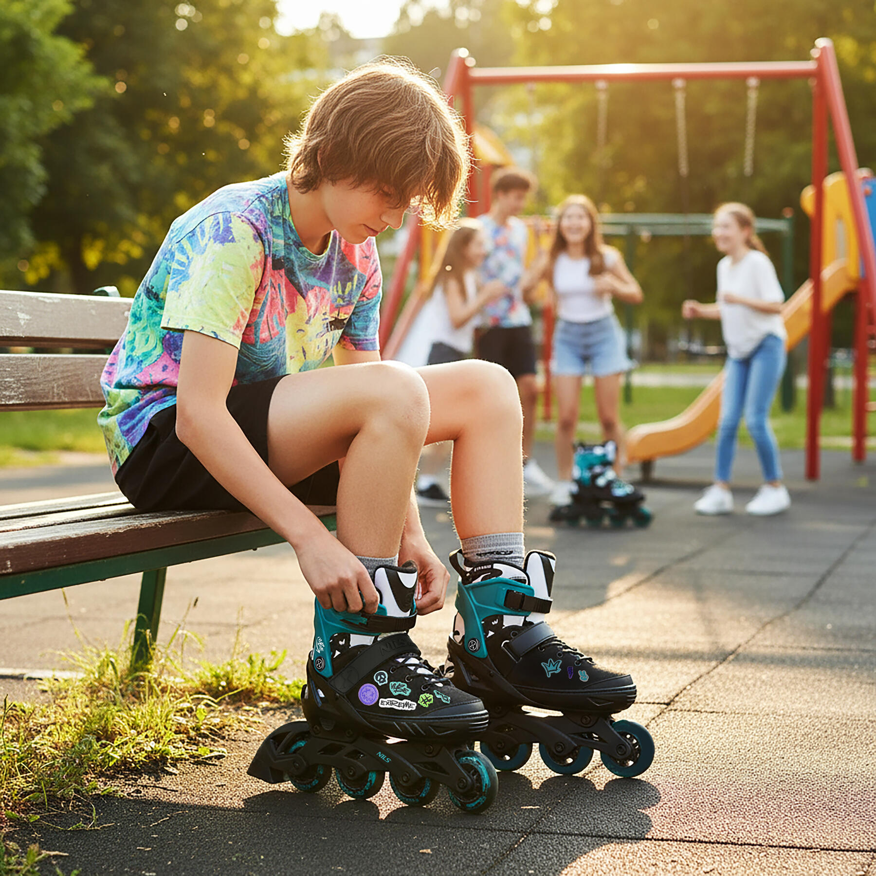 Verstelbare kinderrolschaatsen voor recreatief gebruik Vibe NA2053A Nils Extreme 2/7